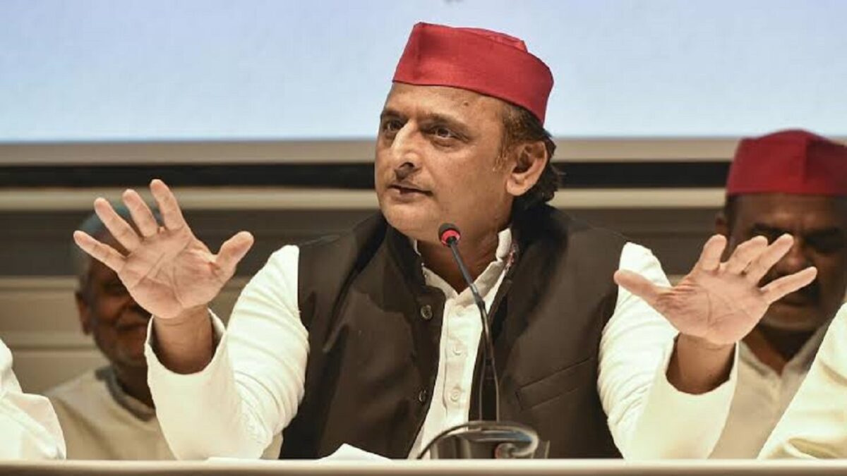 Akhilesh Yadav in action