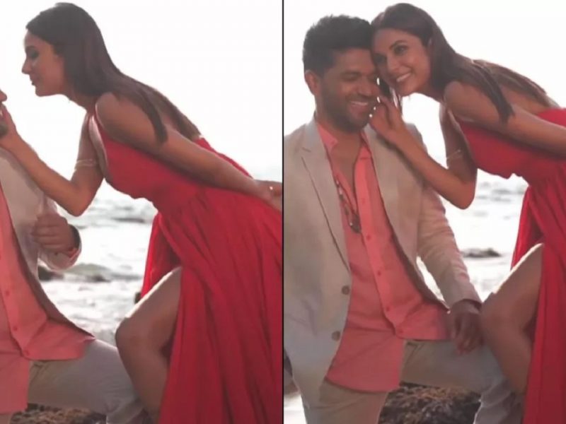 Guru Randhawa Shehnaaz Gill romantic photoshoot