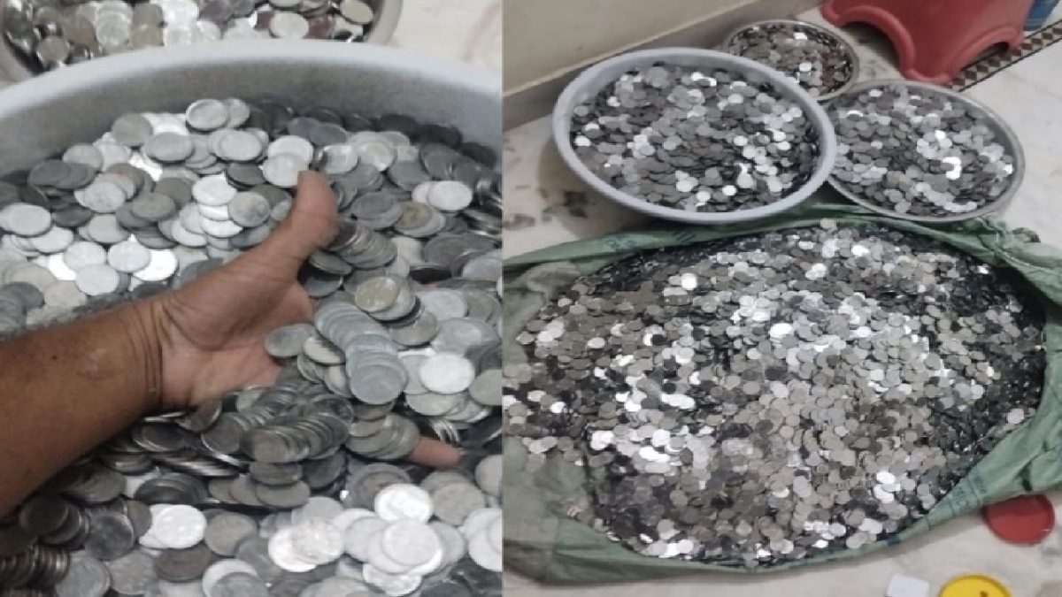 rajasthan man gives-280 kg coins in alimony to wife