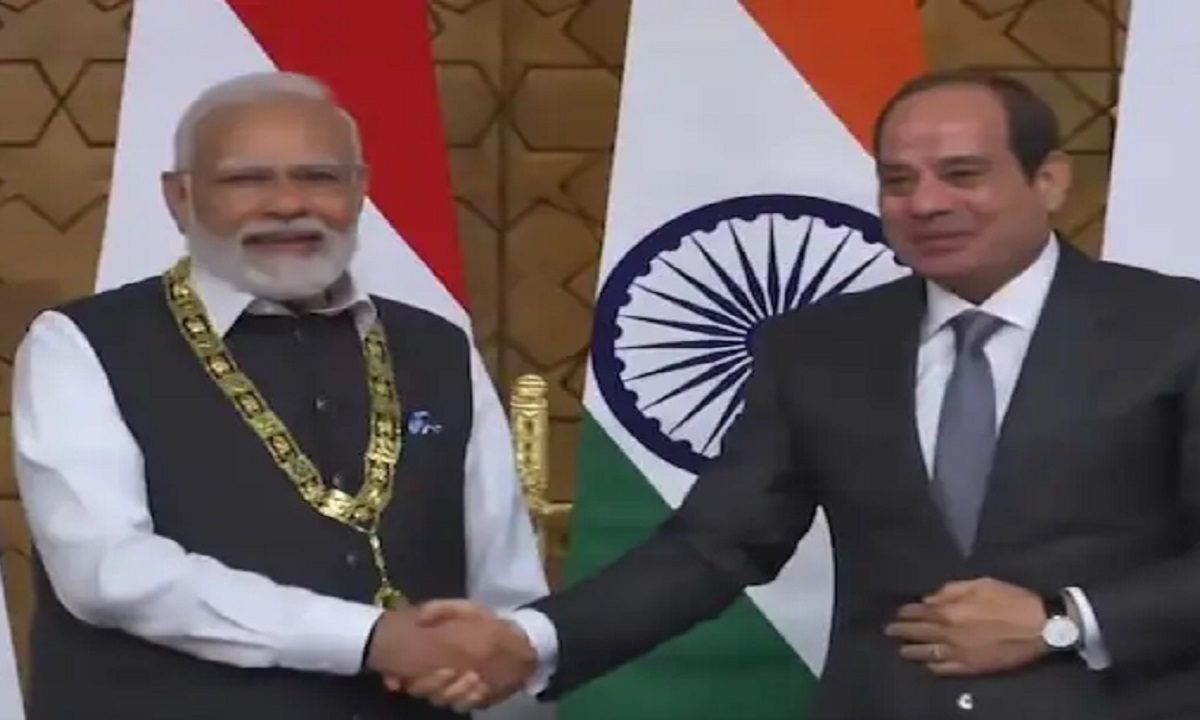 PM Modi conferred with 'Order of the Nile'