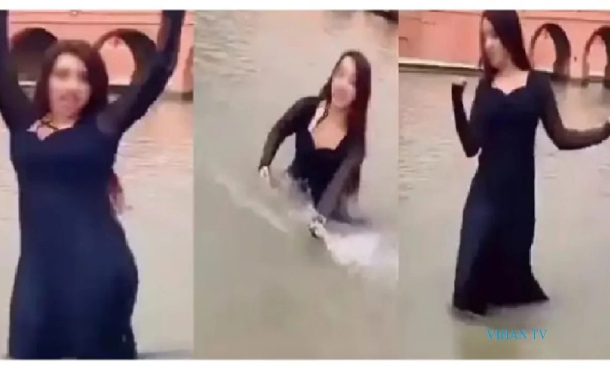 Girl Dance In Saryu River