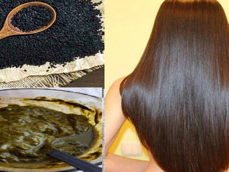 black hair will be with the use of kalonji