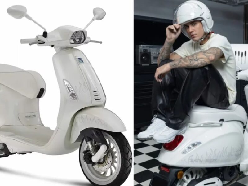 Justin Bieber Vespa Scooter