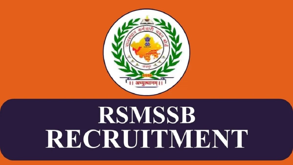 rsmssb recruitment 2023