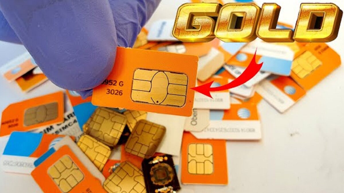 Gold in phone and sim card