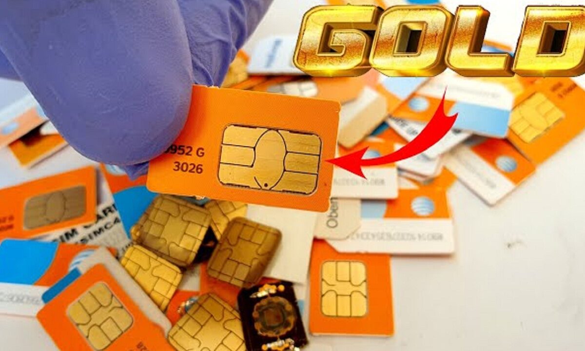 Gold in phone and sim card