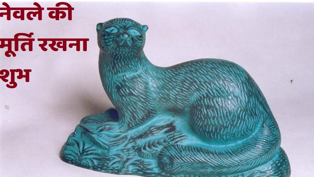 mongoose statue in home