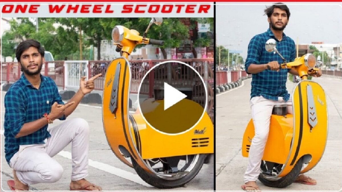 scooter runs on only 1 wheel