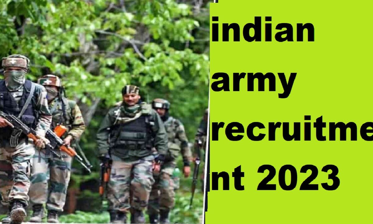 indian army recruitment 2023