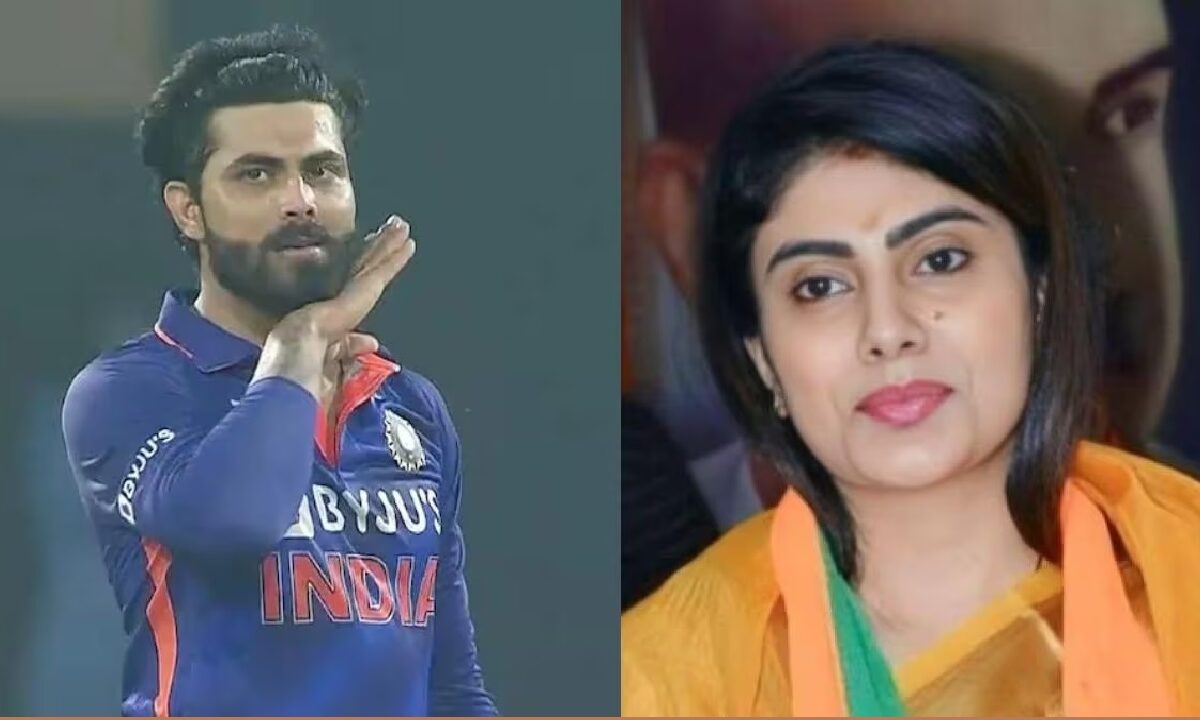 Cricketer Ravindra Jadeja And Wife