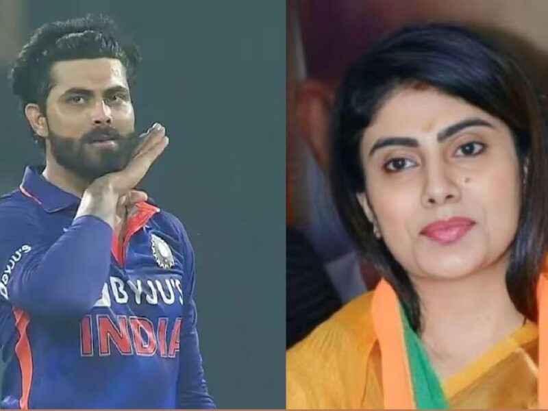 Cricketer Ravindra Jadeja And Wife