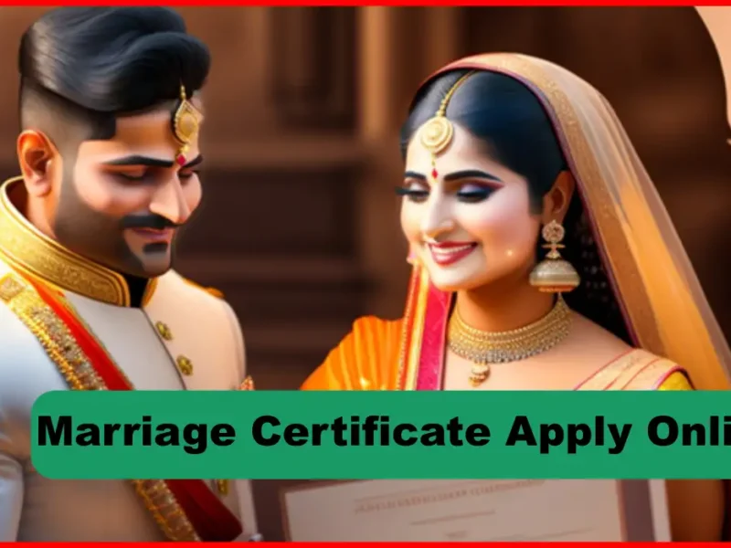 Marriage Certificate Apply Online