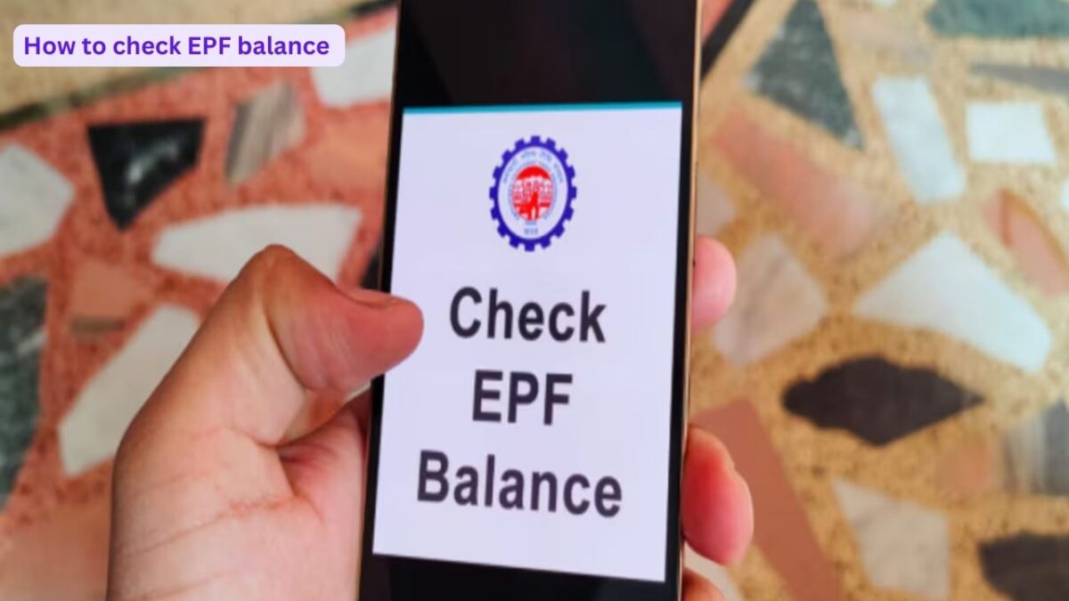 How to check EPF balance