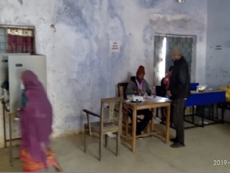 Polling Agent Making Woman Do Fake Voting