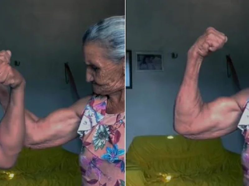 80 year old grandmother's muscles