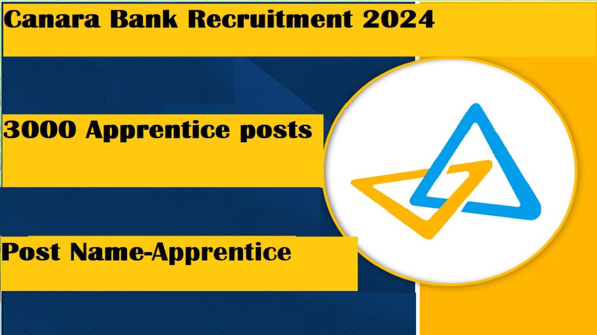 Canara Bank Apprentice Recruitment 2024