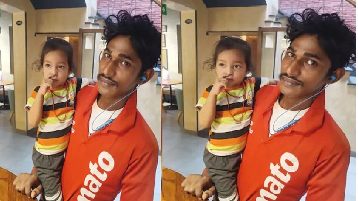 zomato agent and his daughter