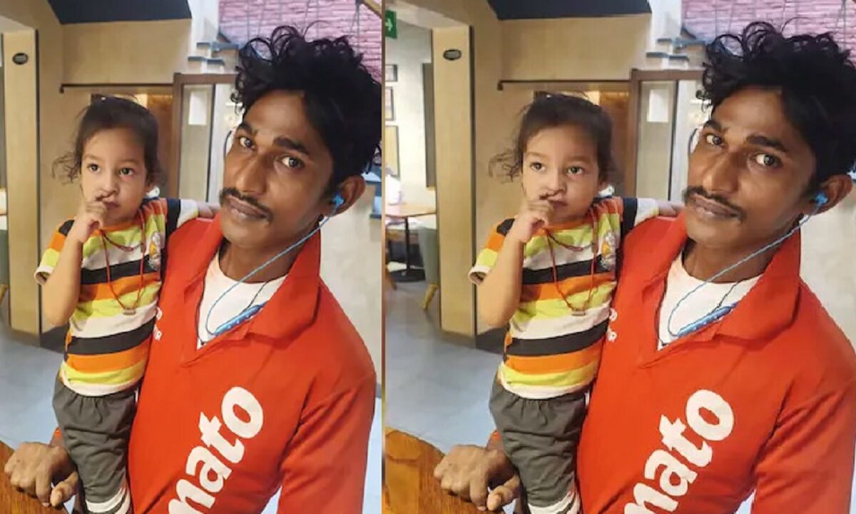 zomato agent and his daughter