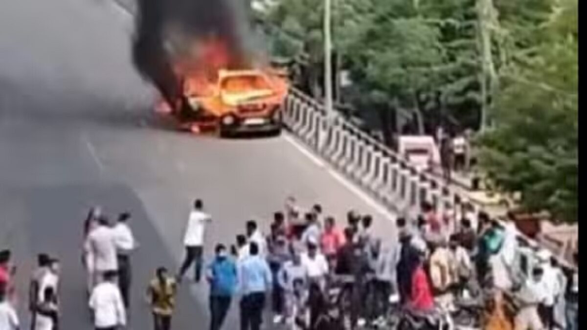 Burning Car Video