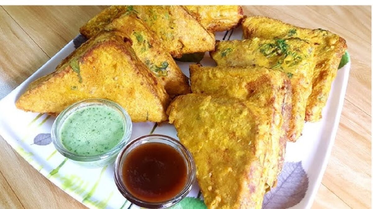 bread pakoda without oil