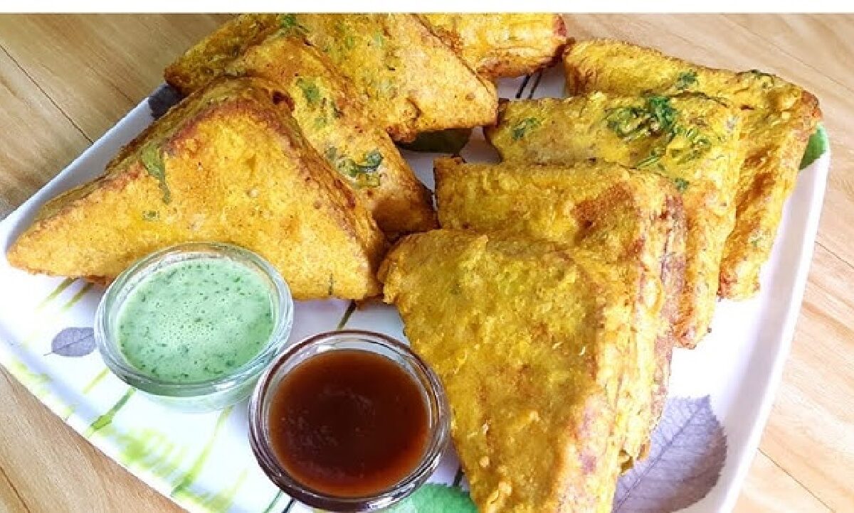 bread pakoda without oil