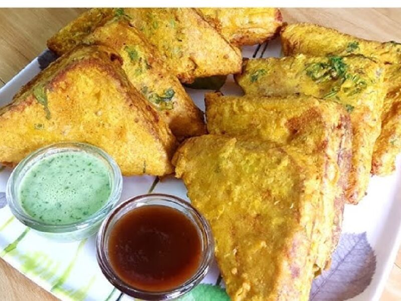 bread pakoda without oil