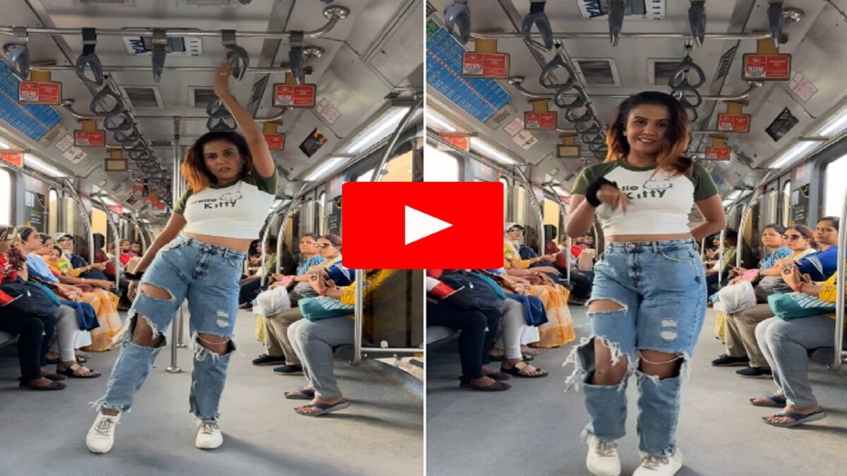 dance in metro on Aaj Ki Raat