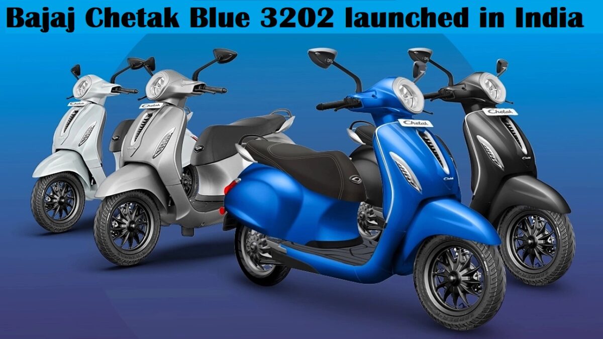 Bajaj Chetak Blue 3202 launched in India