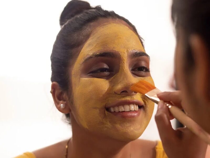 turmeric on face