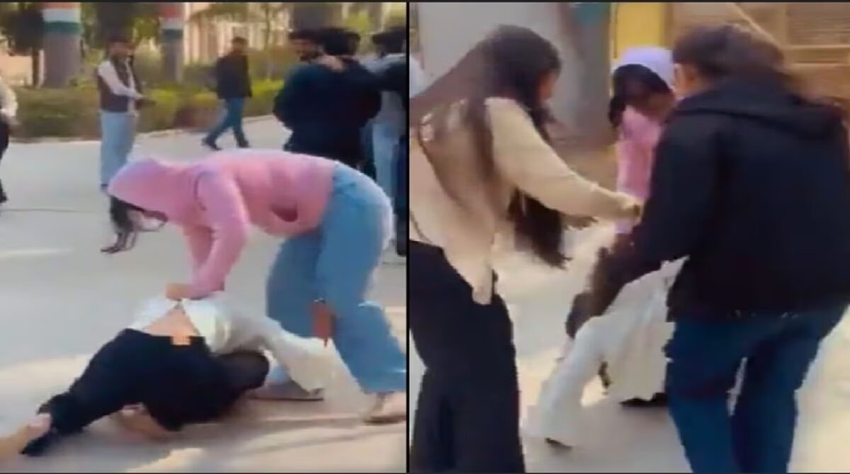 Fight between two female students