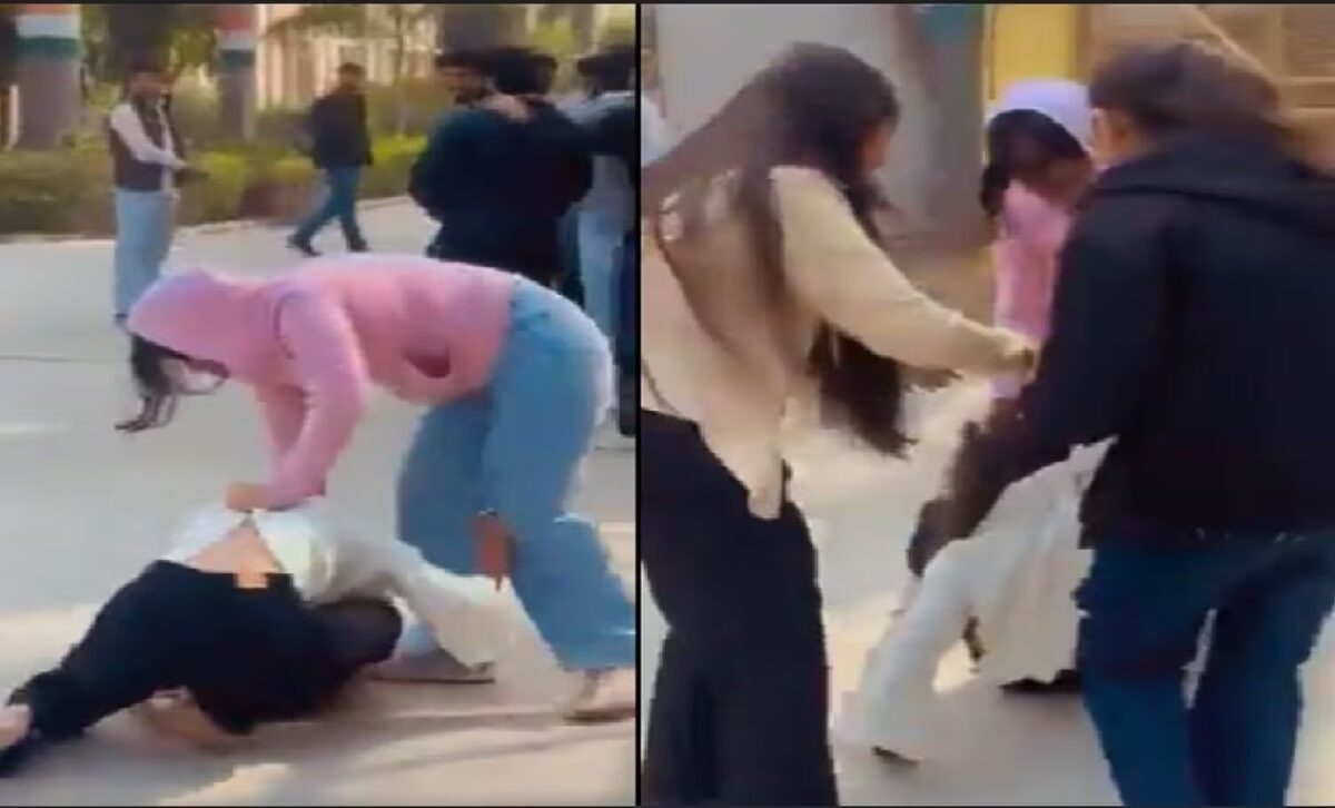 Fight between two female students