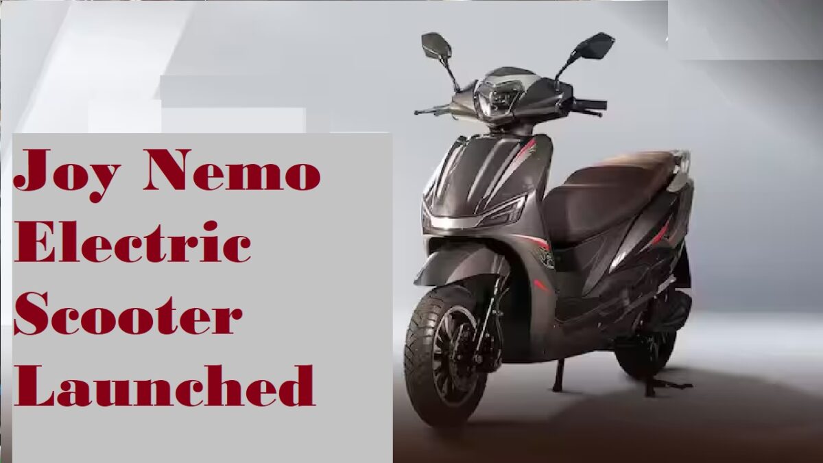 Joy Nemo Electric Scooter Launched