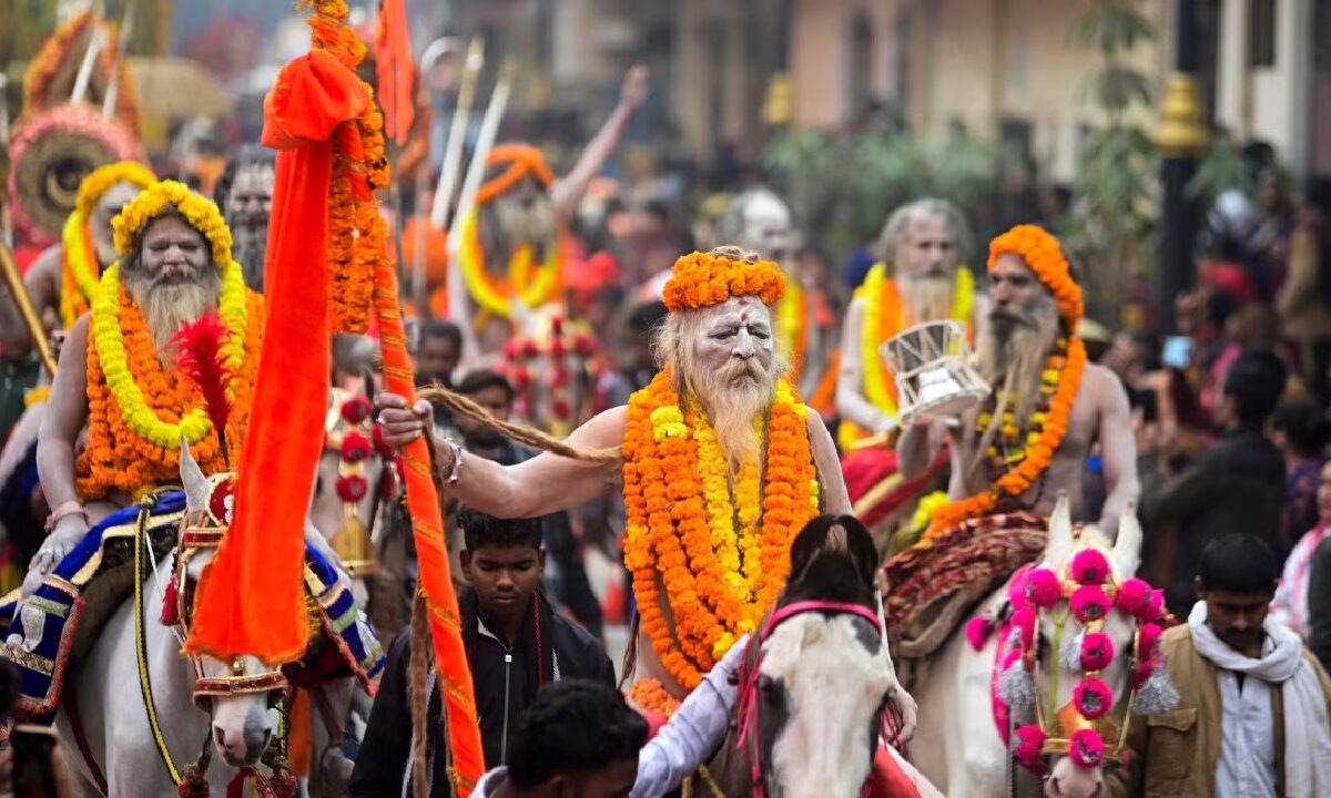 17 adornments of Naga Sadhu before the royal bath