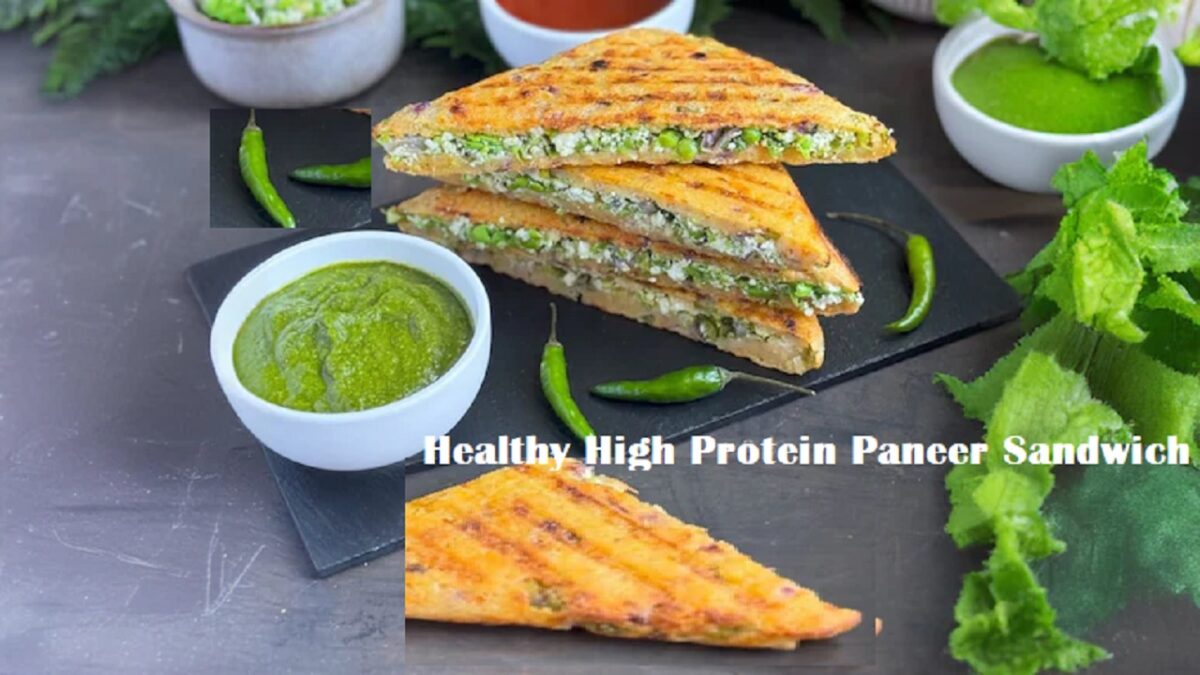 Healthy High Protein Paneer Sandwich