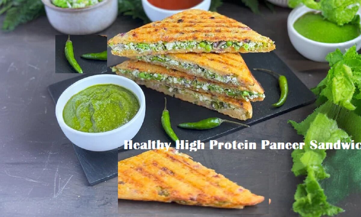 Healthy High Protein Paneer Sandwich