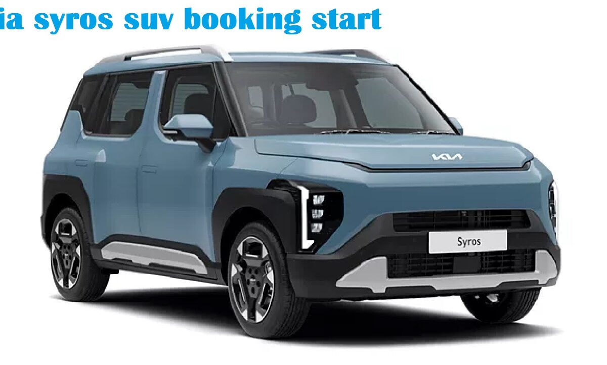 kia syros suv booking start