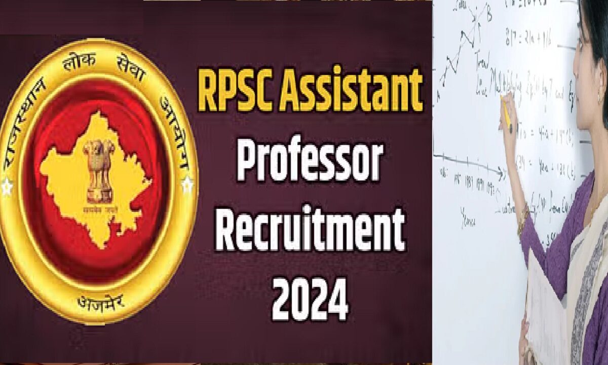 posts of Assistant Professor in Rajasthan