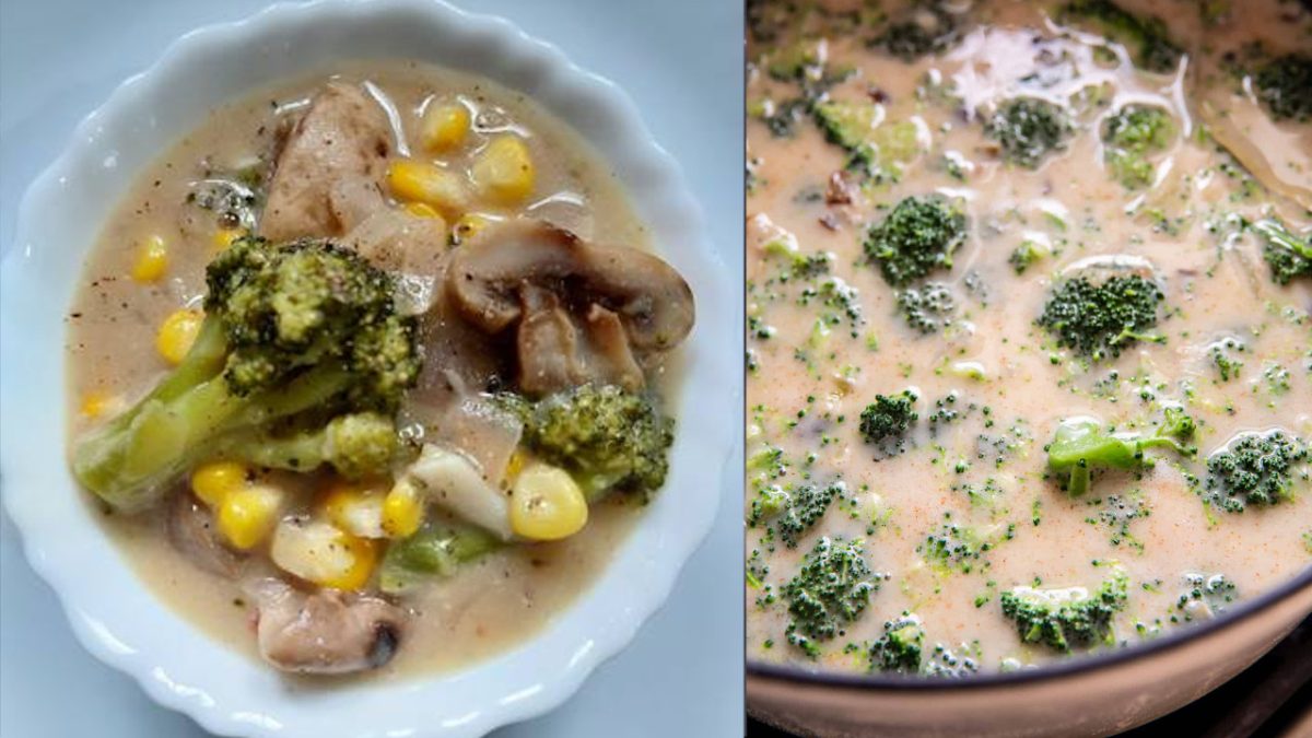 mushroom broccoli soup recipe